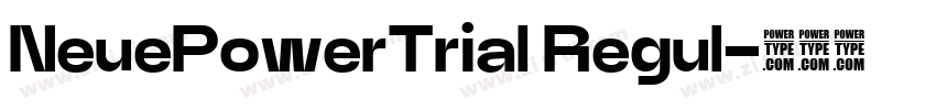 NeuePowerTrial Regul字体转换